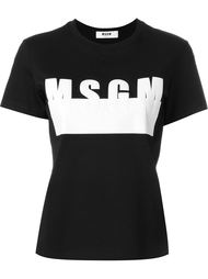 футболка с принтом-логотипом MSGM