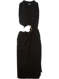 deep plunge hoop dress Anthony Vaccarello