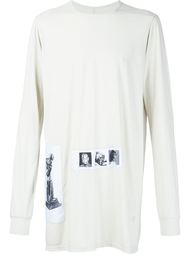 long fitted photo patch T-shirt Rick Owens DRKSHDW