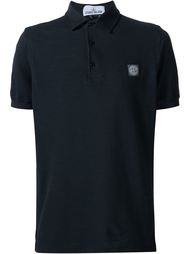 logo patch polo shirt Stone Island