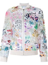 Embellished Organza Bomber Jacket Ashish