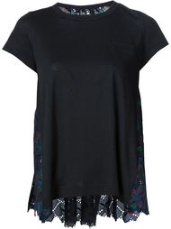 embroidered panel T-shirt Sacai