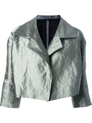 metallic wide lapel jacket Odeeh