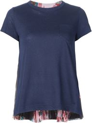 pleated panel T-shirt Sacai