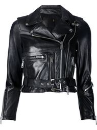 cropped leather jacket R13