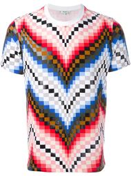 футболка с узором шеврон  Kenzo