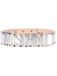 logo plaque belt Moschino