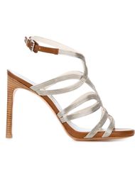 босоножки с отделкой металлик Stuart Weitzman