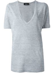 deep v-neck T-shirt Dsquared2