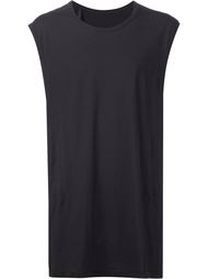 middle fingers print sleeveless T-shirt 11 By Boris Bidjan Saberi
