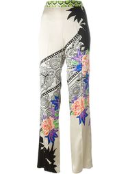 print detail straight trousers  Etro
