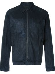 leather zip jacket Fendi