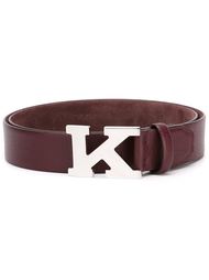 logo buckle belt Kiton