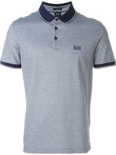 футболка-поло с контрастной окантовкой на рукавах и воротнике  Boss Hugo Boss