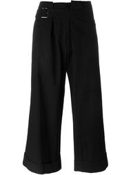 turn-up hem cropped trousers   Yohji Yamamoto