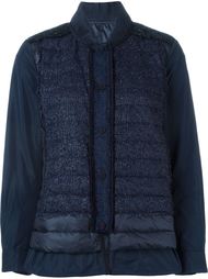 tweed front padded jacket Moncler