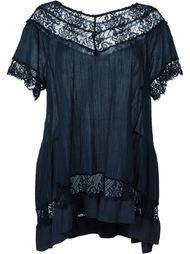 lace neck flared top P.A.R.O.S.H.