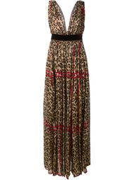платье с леопардовым принтом  Dsquared2