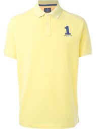 logo patch polo shirt Hackett