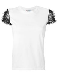 футболка с рукавами из тюля Red Valentino
