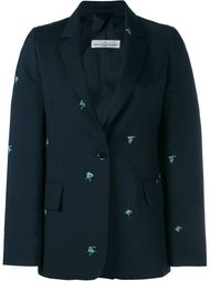 Floral Embroidered Wool Jacket Golden Goose Deluxe Brand