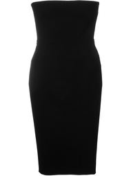 strapless tube dress Victoria Beckham