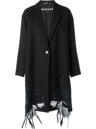 embroidered detail coat Rochas