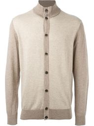 two-tone cardigan Hackett