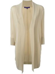 fold quarter sleeve draped cardigan coat Ralph Lauren