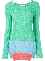 colour block fitted jumper Ports 1961