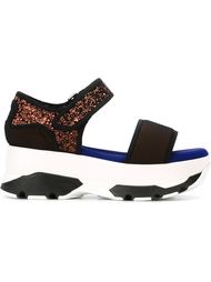 glitter platform sandals Marni