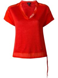 see-through hem blouse Armani Jeans