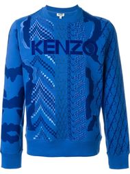 multi pattern sweatshirt Kenzo