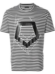 полосатая футболка с геометрическим принтом Z Zegna