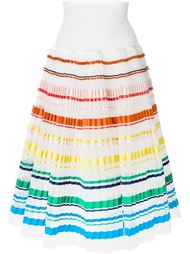 striped pleated skirt Si-Jay