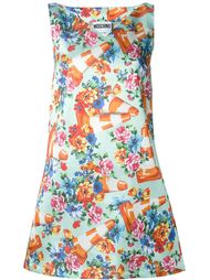 traffic cone and floral print dress Moschino