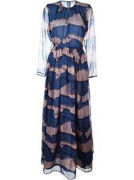 длинное платье с принтом MSGM
