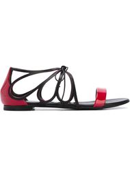 сандалии на шнуровке Casadei