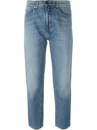 straight leg cut cropped jeans Victoria Victoria Beckham