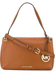 textured zip up shoulder bag Michael Michael Kors