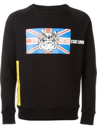 bulldog print sweatshirt Amen