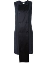 buttoned pinstripe dress DKNY