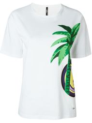 palm tree print T-shirt Versus
