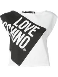 футболка с принтом-логотипом Love Moschino