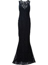 heavy lace gown Galvan