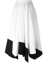 плиссированная двухцветная юбка Vionnet