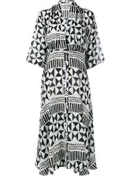 Maria Alexan Geometric Print Silk Dress Tata Naka