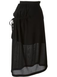 юбка с присборенной отделкой Yohji Yamamoto Vintage
