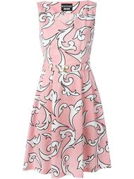 arabesque print belted dress Boutique Moschino