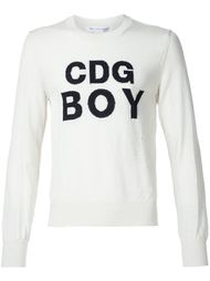 джемпер с логотипом интарсией Comme Des Garçons Shirt